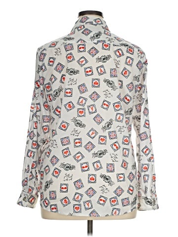 Karl Lagerfeld Paris Long Sleeve Blouse (view 2)
