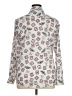 Karl Lagerfeld Paris 100% Polyester Print Silver Long Sleeve Blouse Size XL - photo 2