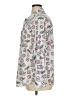 Karl Lagerfeld Paris 100% Polyester Print Silver Long Sleeve Blouse Size XL - photo 5