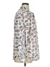 Karl Lagerfeld Paris 100% Polyester Print Silver Long Sleeve Blouse Size XL - photo 4