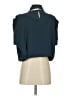 Zara 100% Polyester Teal 3/4 Sleeve Blouse Size S - photo 2