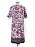 Talbots Print Blue Casual Dress Size L - photo 2