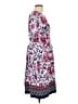 Talbots Print Blue Casual Dress Size L - photo 4