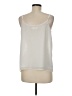 TWO by Vince Camuto 100% Polyester Stars Silver Sleeveless Top Size M - photo 2