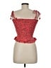 Lost + Wander 100% Rayon Red Sleeveless Blouse Size M (estimated) - photo 2