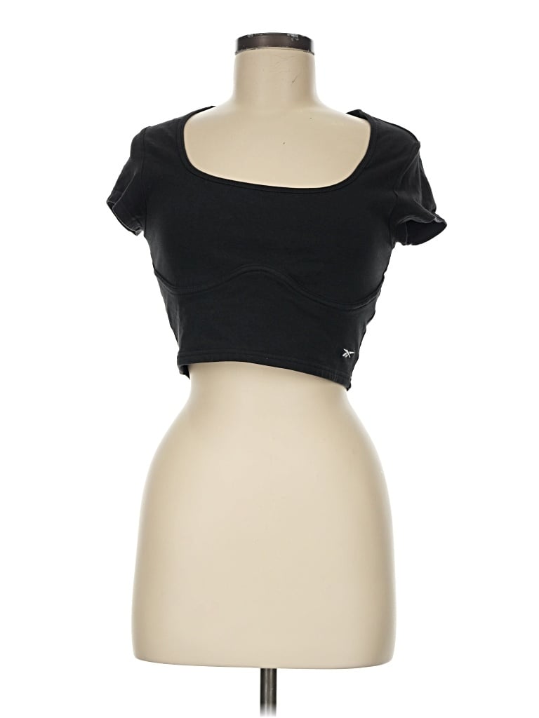 Pre-owned Reebok Short Sleeve T-shirt In Black