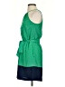 Express 100% Polyester Color Block Green Casual Dress Size S - photo 5