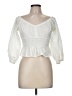 Open Edit Ivory 3/4 Sleeve Blouse Size M - photo 1