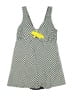 Venus Houndstooth Yellow Swimsuit Top Size 14 - photo 1