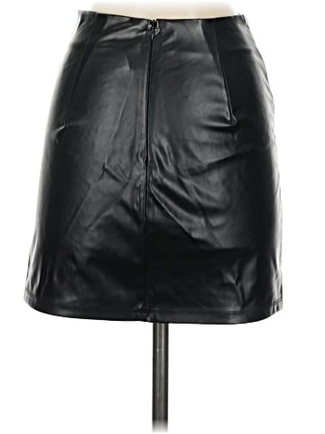 Shein Faux Leather Skirt (view 2)