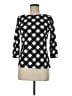 Talbots Argyle Black 3/4 Sleeve T-Shirt Size M - photo 1