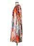Unbranded 100% Polyester Print Orange Casual Dress Size XS - photo 5