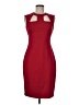 Cache Solid Burgundy Cocktail Dress Size 6 - photo 1