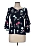 Charter Club Black 3/4 Sleeve Blouse Size M (petite) - photo 1