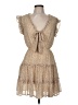 She + Sky 100% Polyester Tan Casual Dress Size M - photo 1