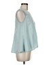 Eri + Ali 100% Polyester Teal Sleeveless T-Shirt Size S - photo 4