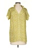 Rungolee 100% Silk Yellow Short Sleeve Polo Size S - photo 1