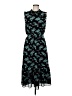 J.Crew 100% Polyester Print Teal Casual Dress Size M - photo 1