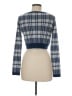 Assorted Brands Plaid Blue Cardigan One size - photo 2