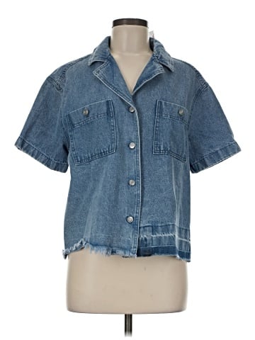 Jane and Delancey Short Sleeve Button-Down Shirt (view 1)