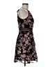 BCX 100% Nylon Floral Black Cocktail Dress Size 7 - photo 4