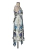 Paradise Paisley Silver Cocktail Dress Size M - photo 4