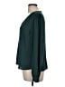 Lush 100% Polyester Solid Green Teal Long Sleeve Blouse Size M - photo 5