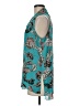 Neiman Marcus 100% Polyester Teal Sleeveless Blouse Size M - photo 5