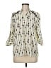 Liberty Love Stripes Ivory 3/4 Sleeve Blouse Size M - photo 1