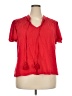 Knox Rose Red Short Sleeve Blouse Size XXL - photo 1