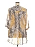 Lane Bryant 100% Polyester Animal Print Gold 3/4 Sleeve Blouse Size 18 - 20 Plus - photo 2