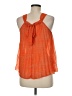 Papaya 100% Polyester Orange Sleeveless Blouse Size M - photo 2