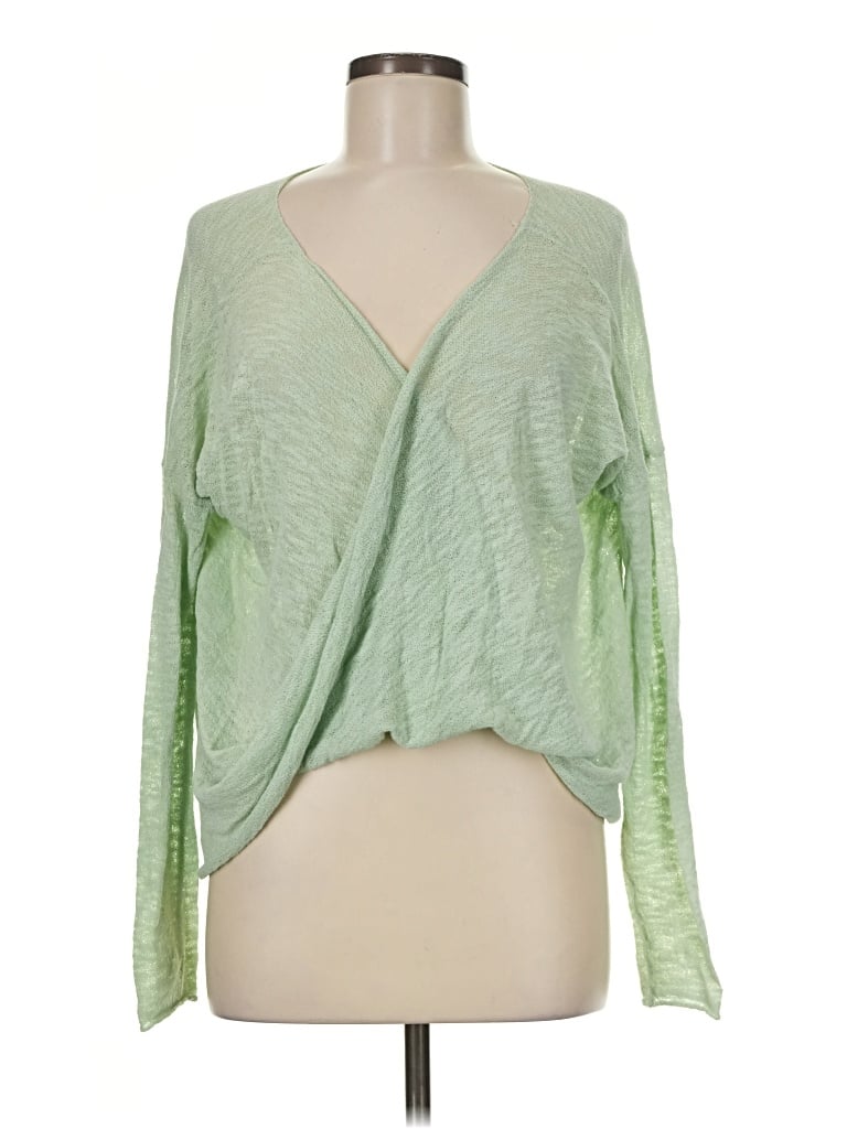 Pre-owned Roxy Pullover Sweater In Green