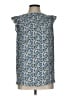 Ann Taylor LOFT 100% Polyester Blue Sleeveless Blouse Size L - photo 1
