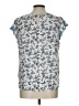 Ann Taylor LOFT Blue Short Sleeve Blouse Size L - photo 2