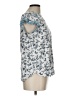 Ann Taylor LOFT Blue Short Sleeve Blouse Size L - photo 4