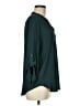 Lush 100% Polyester Solid Teal 3/4 Sleeve Blouse Size M - photo 4