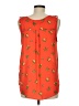 Alice Blue 100% Polyester Orange Sleeveless Blouse Size M - photo 2