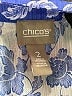 Chico's 100% Polyester Blue Short Sleeve Blouse Size Lg (2) - photo 7