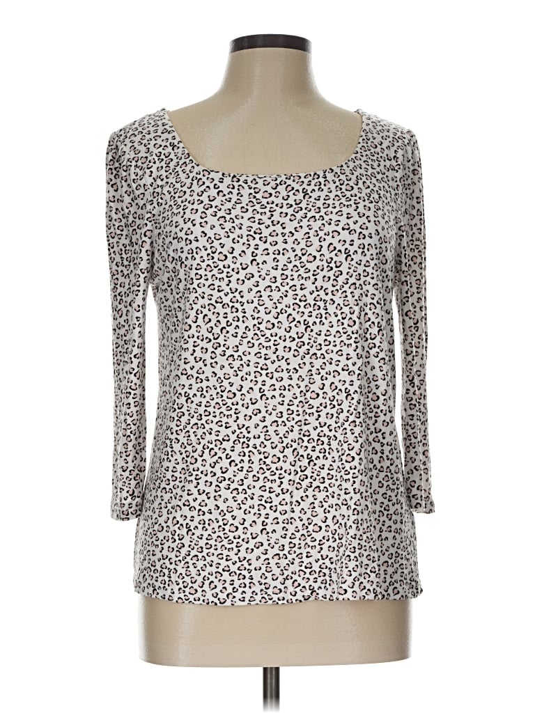 Pre-owned Elle 3/4 Sleeve T-shirt In Silver