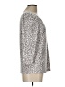 Elle Animal Print Silver 3/4 Sleeve T-Shirt Size L - photo 4