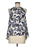 Ann Taylor LOFT 100% Polyester Blue Sleeveless Blouse Size M - photo 1