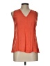 Farinelli 100% Rayon Orange Sleeveless Blouse Size L - photo 1