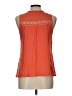 Farinelli 100% Rayon Orange Sleeveless Blouse Size L - photo 2