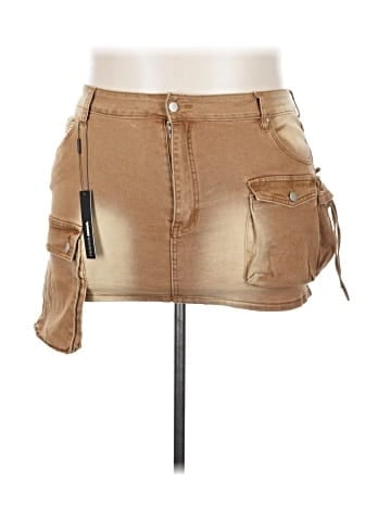 Fashion Nova Denim Skirt (view 1)