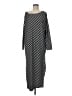 Assorted Brands Stripes Black Casual Dress Size M - photo 1