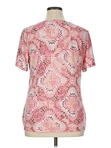 JM Collection Short Sleeve Blouse (view 2)