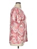 JM Collection Pink Short Sleeve Blouse Size XL - photo 4