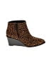 1.State Animal Print Brown Ankle Boots Size 8 - photo 1