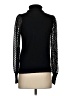 Marled Black Turtleneck Sweater Size S - photo 2